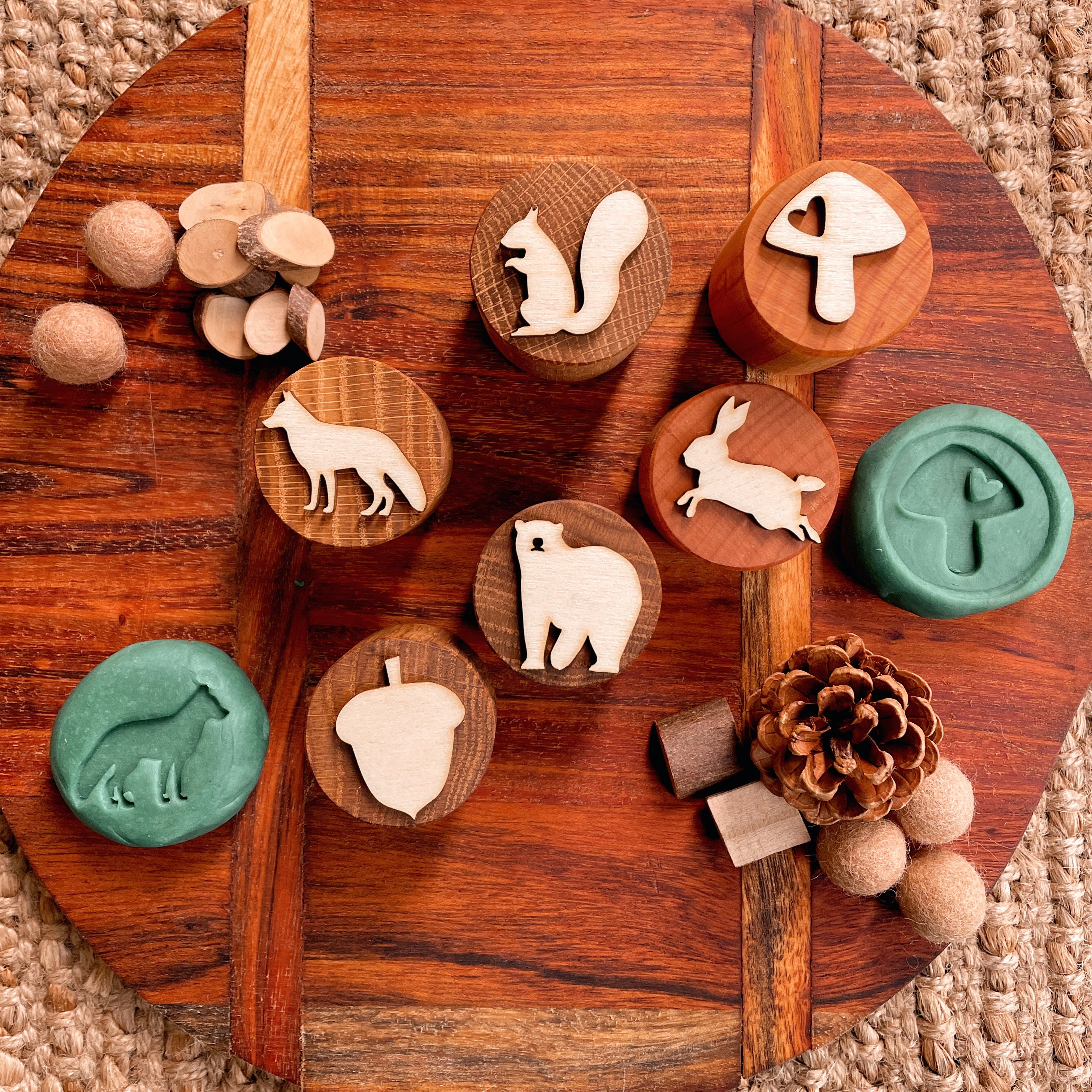 Forest Friends Dough Stamps