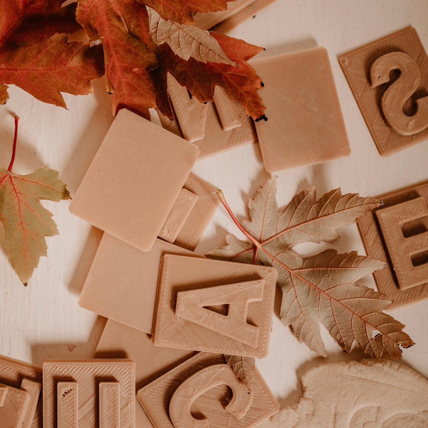 Open image in slideshow, Upper Case Letter Eco Dough Stamp Set