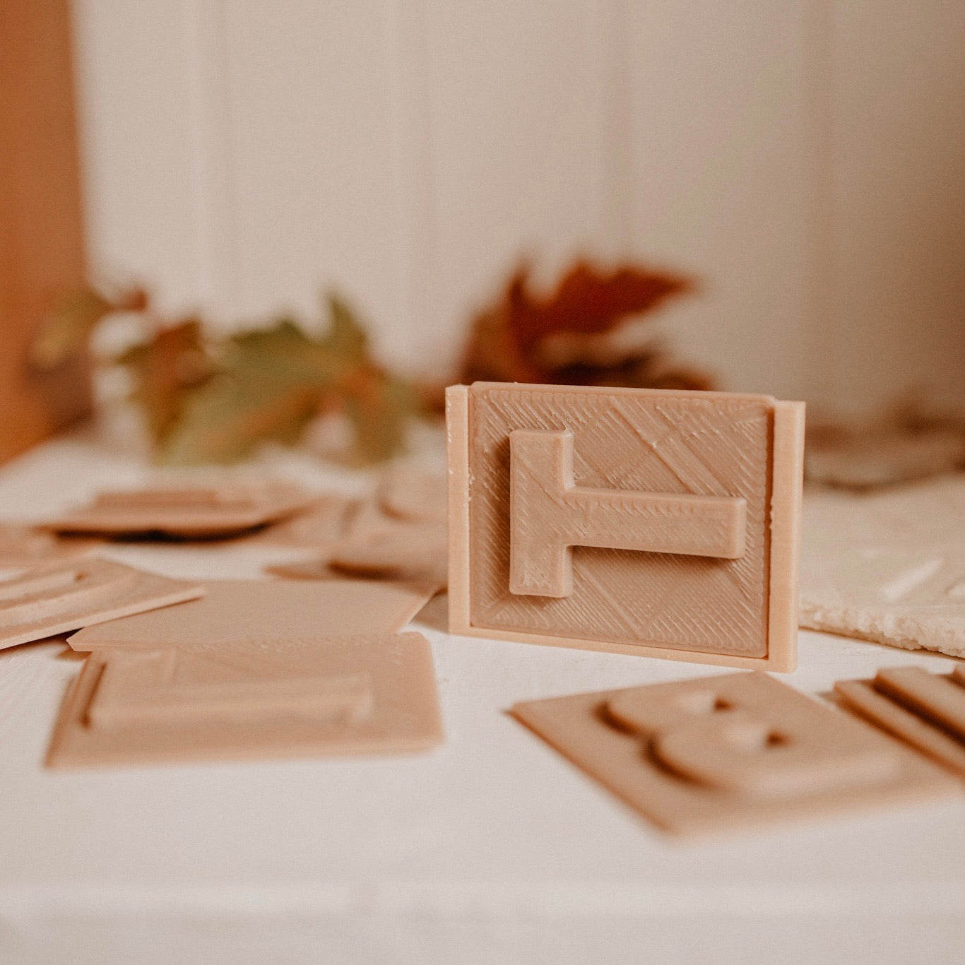 Open image in slideshow, Upper Case Letter Eco Dough Stamp Set