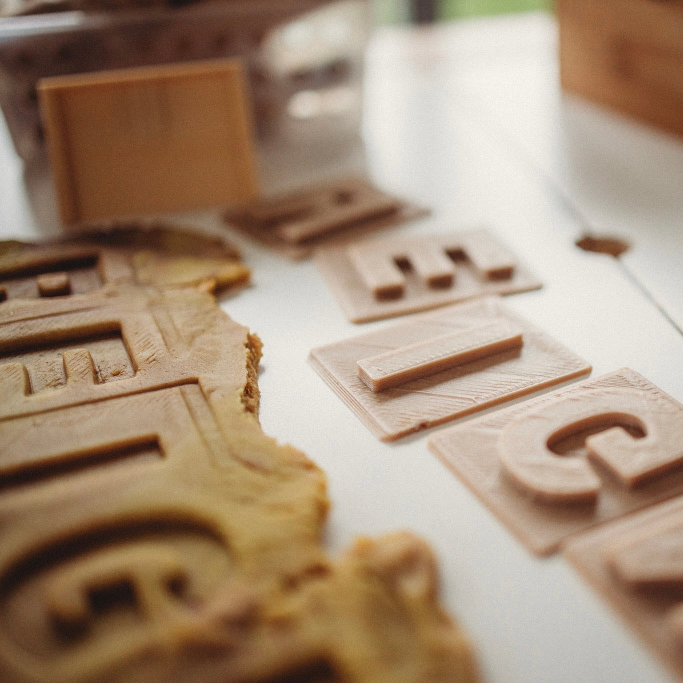 Open image in slideshow, Upper Case Letter Eco Dough Stamp Set