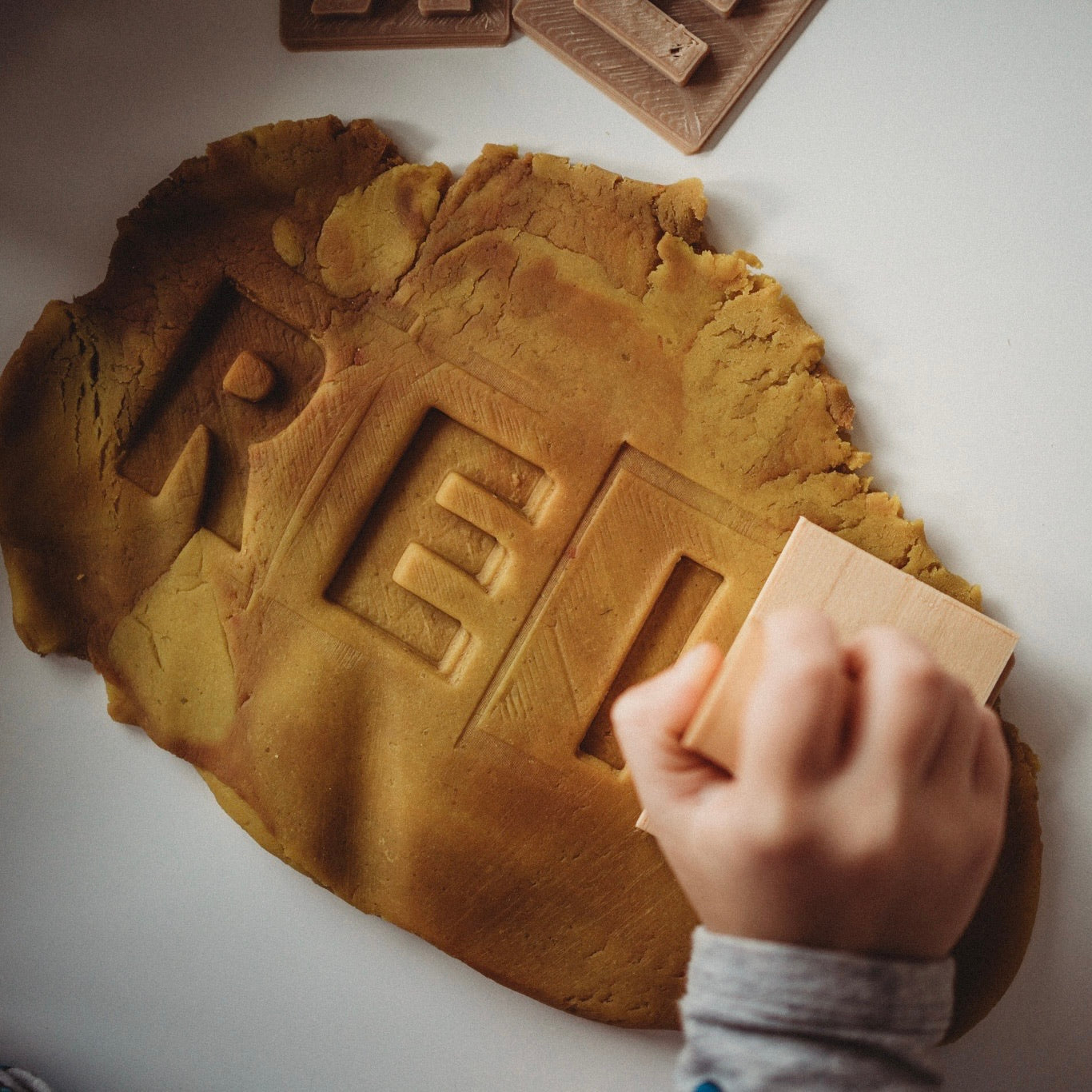 Open image in slideshow, Upper Case Letter Eco Dough Stamp Set